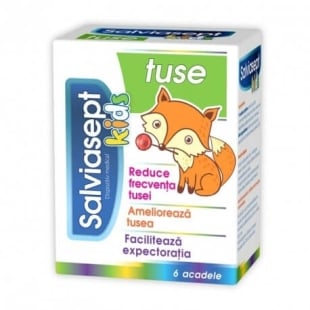 Zdrovit - Salviasept Kids Tuse Acadele 6buc