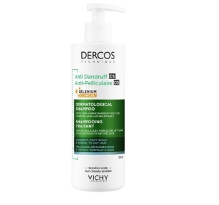 Sampon anti-matreata pentru par normal-gras Dercos, 390 ml, Vichy