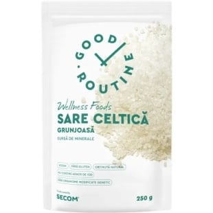 Sare celtica grunjoasa Good Routine Wellness Foods, 250 g, Secom