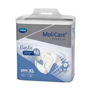 Scutece MoliCare Premium Elastic 6 picaturi XL, 14 bucati, Hartmann
