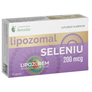 Seleniu lipozomal 200 mcg, 30 capsule, Remedia