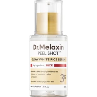 Serum Pentru Luminozitate Cu Orez Alb Peel Shot, 30 ml, Dr. Melaxin