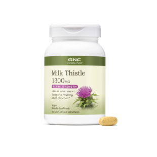 Milk Thistle 1300 mg Herbal Plus, 60 tablete, GNC
