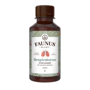 Sirop cu miere si propolis Respiratorus, 200 ml, Faunus Plant