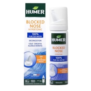 Spray nazal decongestionant hipertonic, 50 ml, Humer