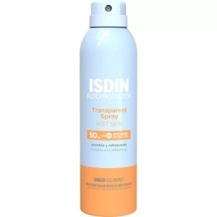 Spray transparent de protectie solara Fotoprotector Wet Skin, SPF 50, 250 ml, Isdin