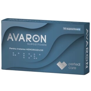 Avaron supozitoare, 10 supozitoare, Perfect Care