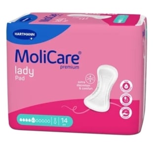 Tampoane absorbante incontinenta urinara femei MoliCare Premium Lady Pad 4.5 picaturi, 14 bucati, Hartmann