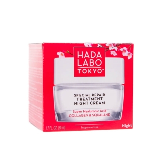 Tratament special reparator de noapte cu super acid hialuronic, 50 ml, Hada Labo Tokyo