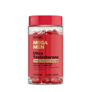 Ultra Testosterone Mega Men, Formula Avansata pentru Cresterea Testosteronului Liber si Total, 120 capsule, GNC