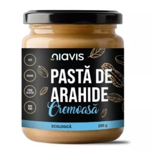 Pasta bio de arahide cremoasa, 250 g, Niavis