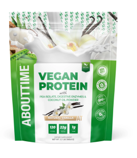 Vegan Protein cu aroma naturala de vanilie, 985.6 g, AboutTime