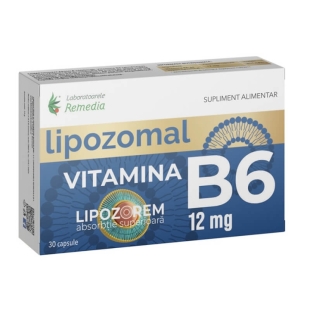 Vitamina B6 lipozomal 12 mg, 30 capsule, Remedia