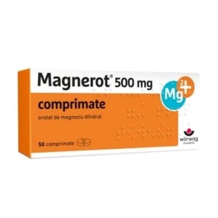 Magnerot, 500 mg, 50 comprimate, Worwag Pharma