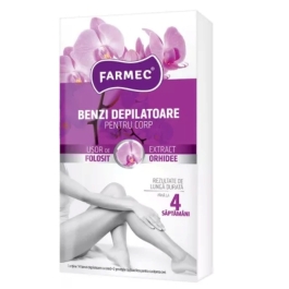 Benzi depilatoare cu extract de orhidee pentru corp, 14 bucati, Farmec