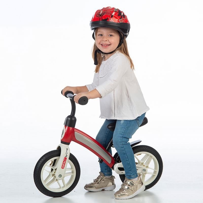 Bicicleta Balance bike Impact, Rosu, Qplay