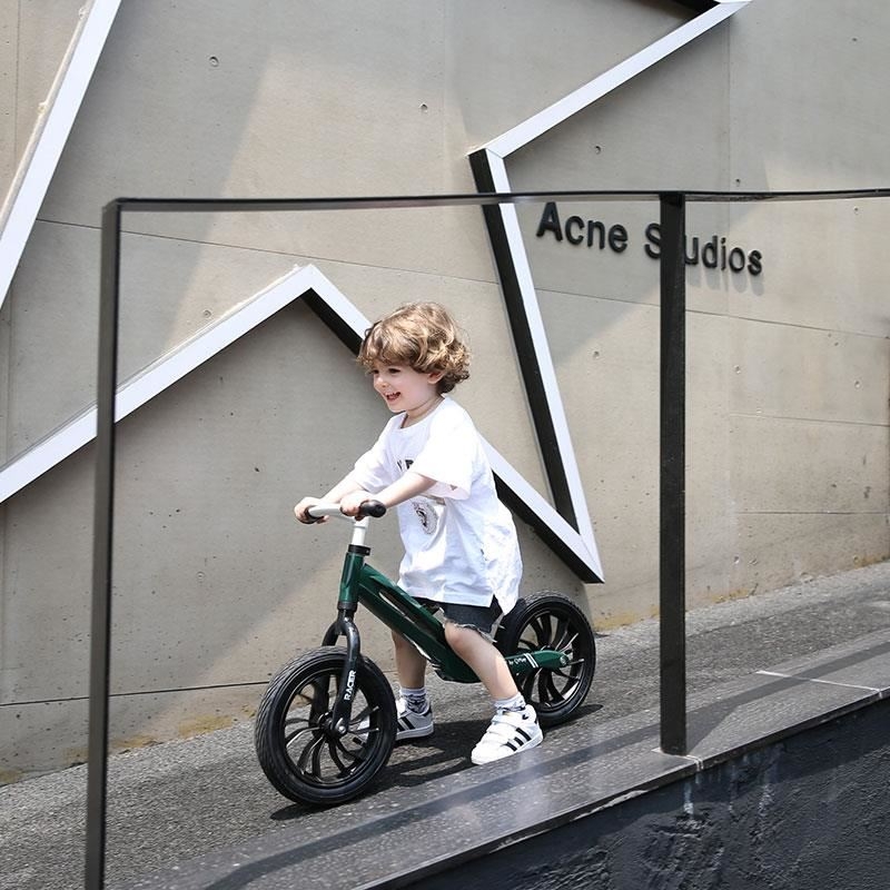 Bicicleta Balance bike Racer, Verde, Qplay