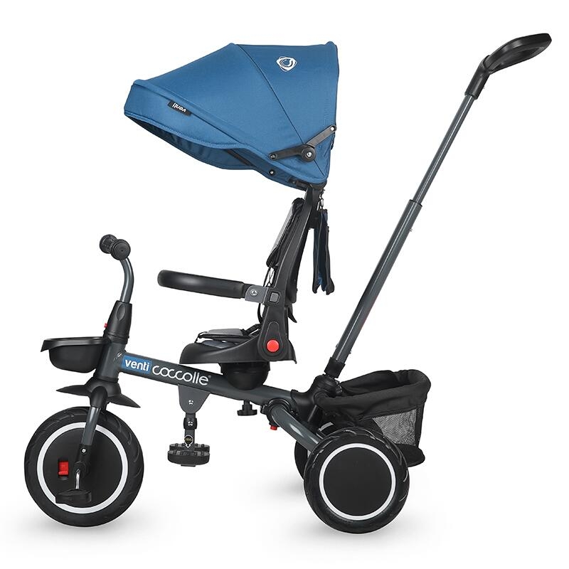 Tricicleta multifunctionala Coccolle Venti Navy blue Tricicleta multifunctionala Coccolle Venti Navy blue