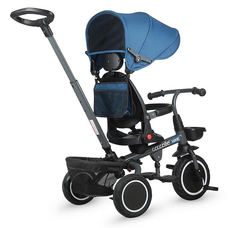 Tricicleta multifunctionala Coccolle Venti Navy blue Tricicleta multifunctionala Coccolle Venti Navy blue