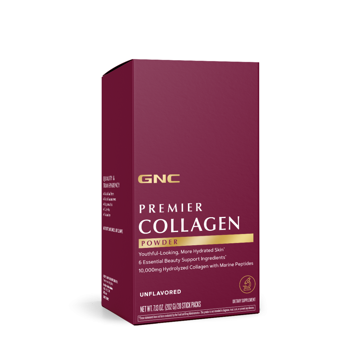 Formula premium de peptide de colagen hidrolizat fara aroma Premier Collagen, 20 x 10.1 g, GNC Formula premium de peptide de colagen hidrolizat fara aroma Premier Collagen, 20 x 10.1 g, GNC