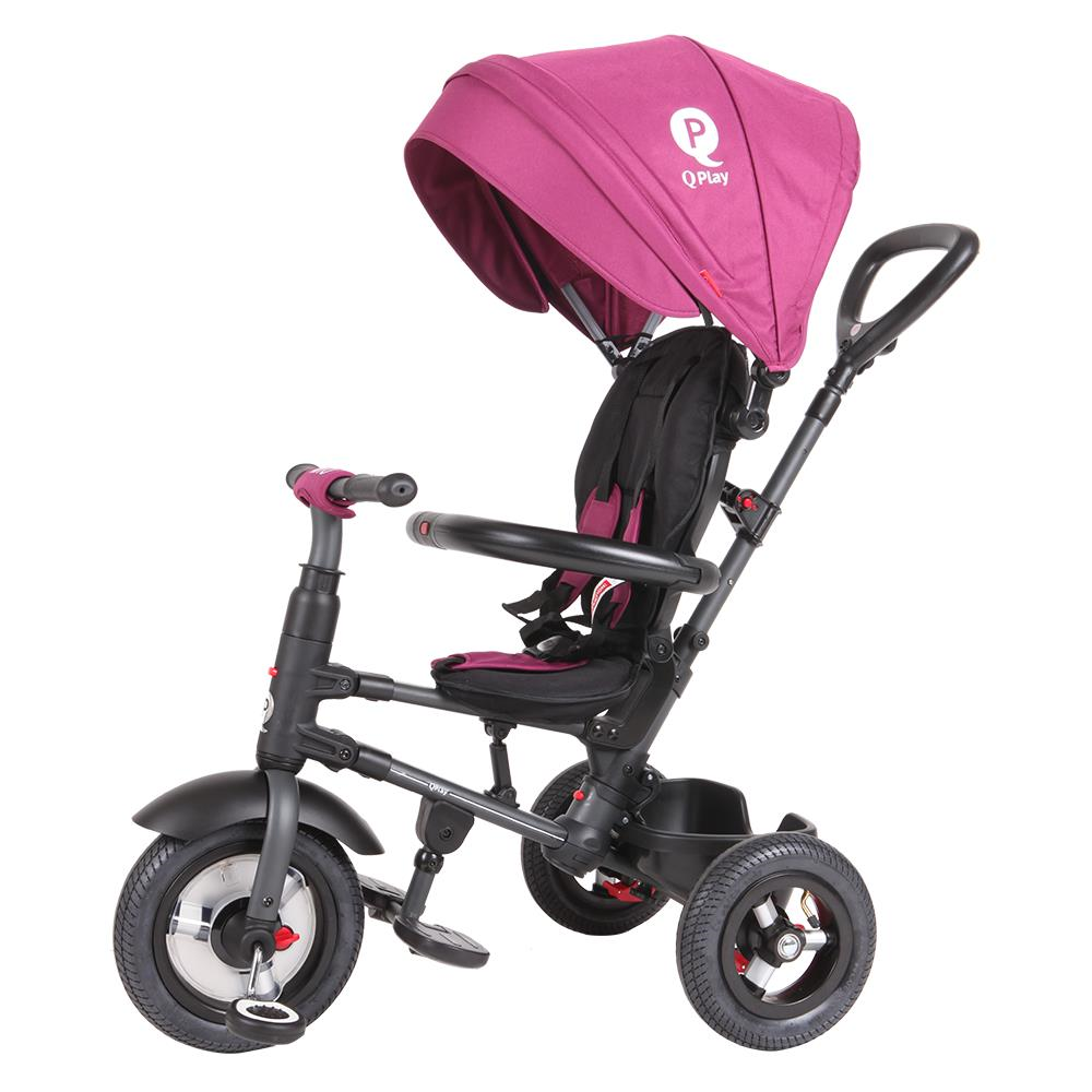 Tricicleta cu roti de cauciuc Qplay Rito Rubber Violet Tricicleta cu roti de cauciuc Qplay Rito Rubber Violet
