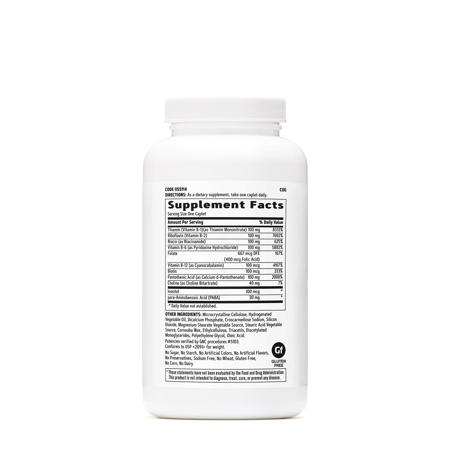 Complex de vitamine B, 250 tablete, GNC Complex de vitamine B, 250 tablete, GNC