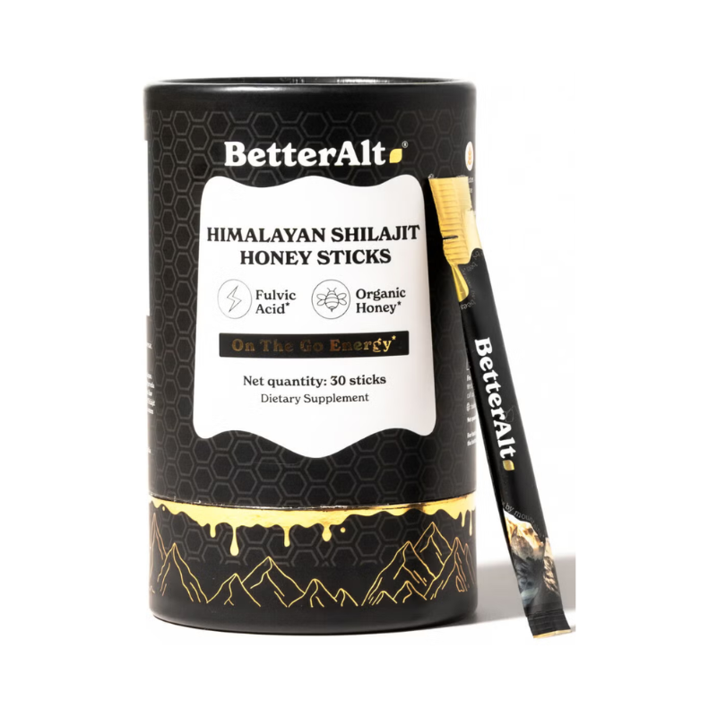 Pliculete de shilajit din Himalaya si miere cu 75% acid fulvic Better Alt, 30 pliculete, GNC Pliculete de shilajit din Himalaya si miere cu 75% acid fulvic Better Alt, 30 pliculete, GNC