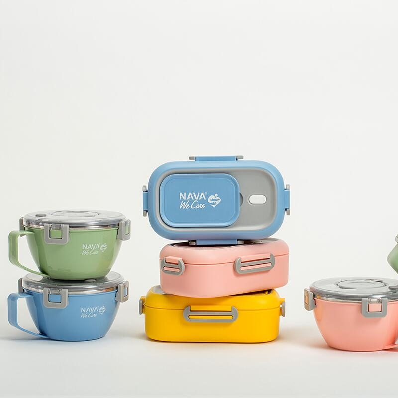 Lunchbox Nava We care 800 ml galben