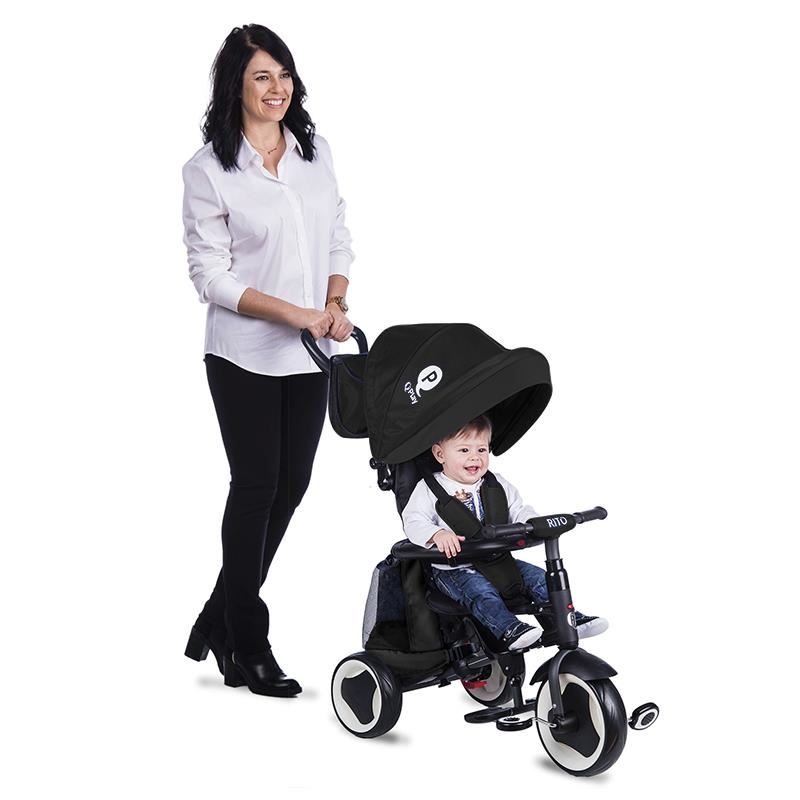 Tricicleta pliabila Qplay Rito+ Negru Tricicleta pliabila Qplay Rito+ Negru