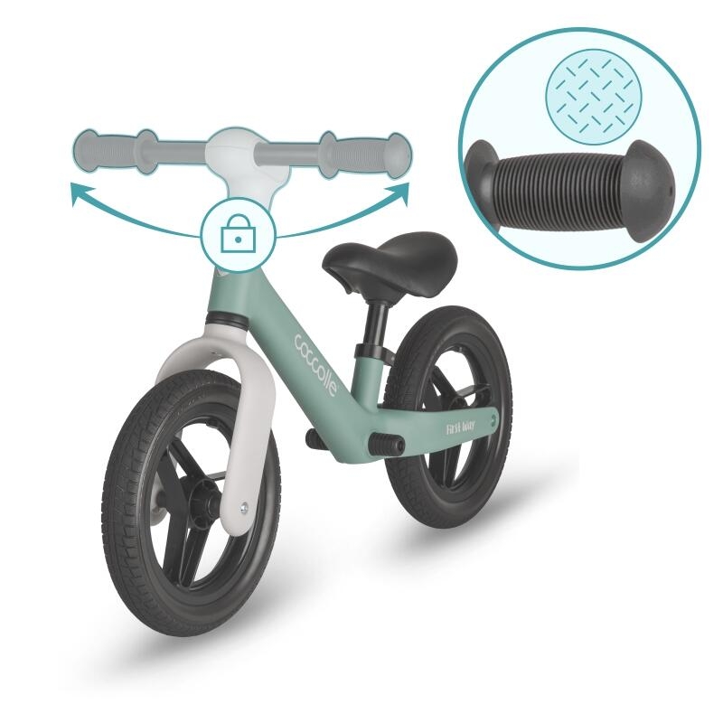Bicicleta fara pedale Coccolle First Way, Summer Mint Bicicleta fara pedale Coccolle First Way, Summer Mint