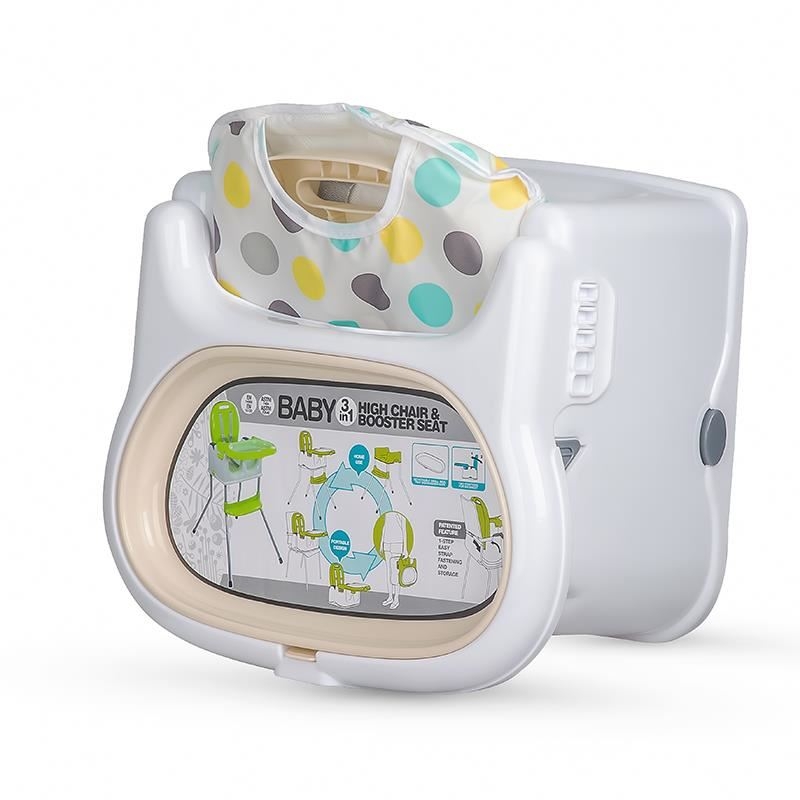Scaun de luat masa multifunctional Coccolle Ziti Grey Stars