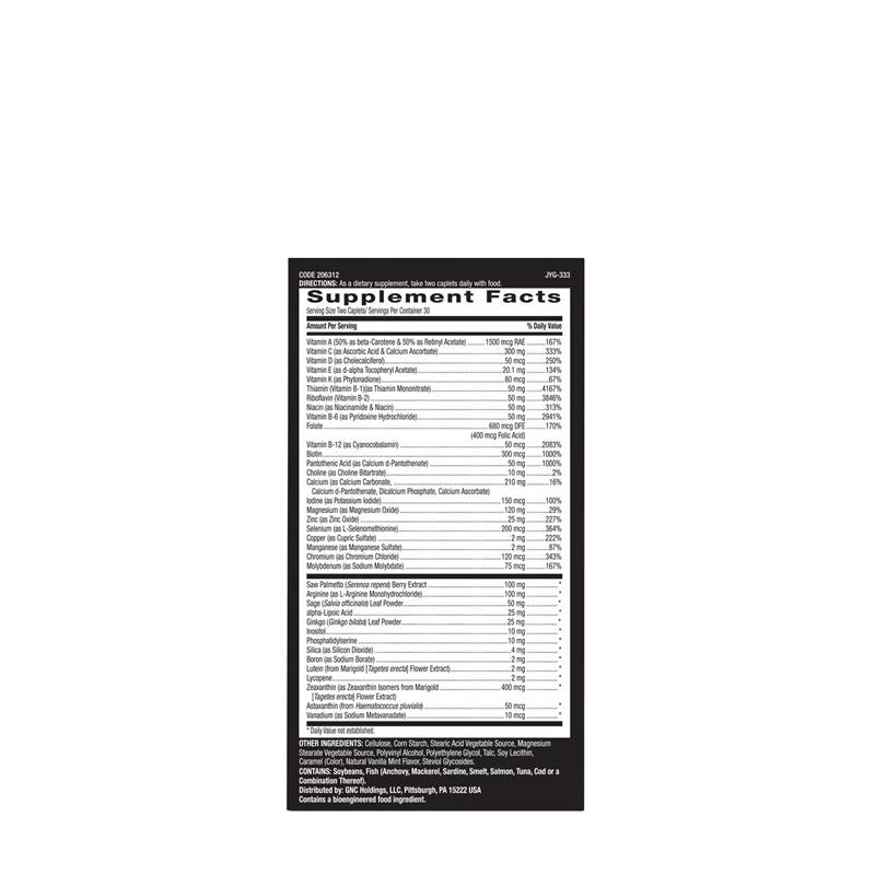 Complex de multivitamine pentru barbati Mega Men 50 Plus, 60 tablete, GNC Complex de multivitamine pentru barbati Mega Men 50 Plus, 60 tablete, GNC