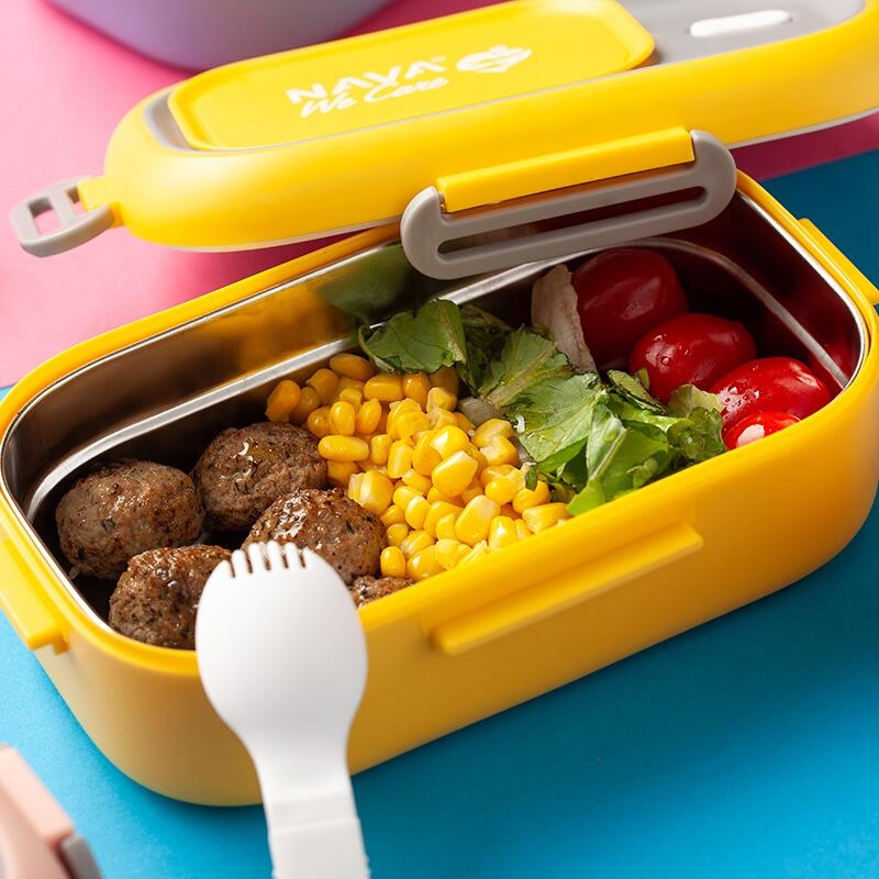 Lunchbox Nava We care 800 ml galben