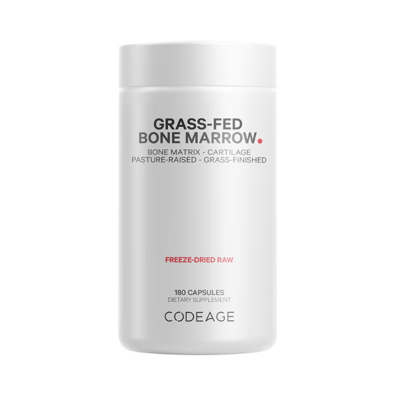Extract de maduva osoasa de la animale hranite cu iarba 3000 mg extract osos CodeAge, 180 capsule, GNC