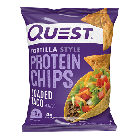 Chipsuri proteice cu aroma de taco, 32 g, Quest Chipsuri proteice cu aroma de taco, 32 g, Quest