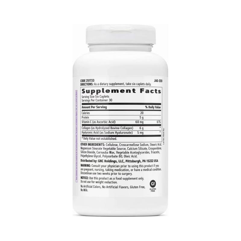 Supliment pentru femei cu colagen pentru piele, par si unghii, 180 tablete, GNC Supliment pentru femei cu colagen pentru piele, par si unghii, 180 tablete, GNC
