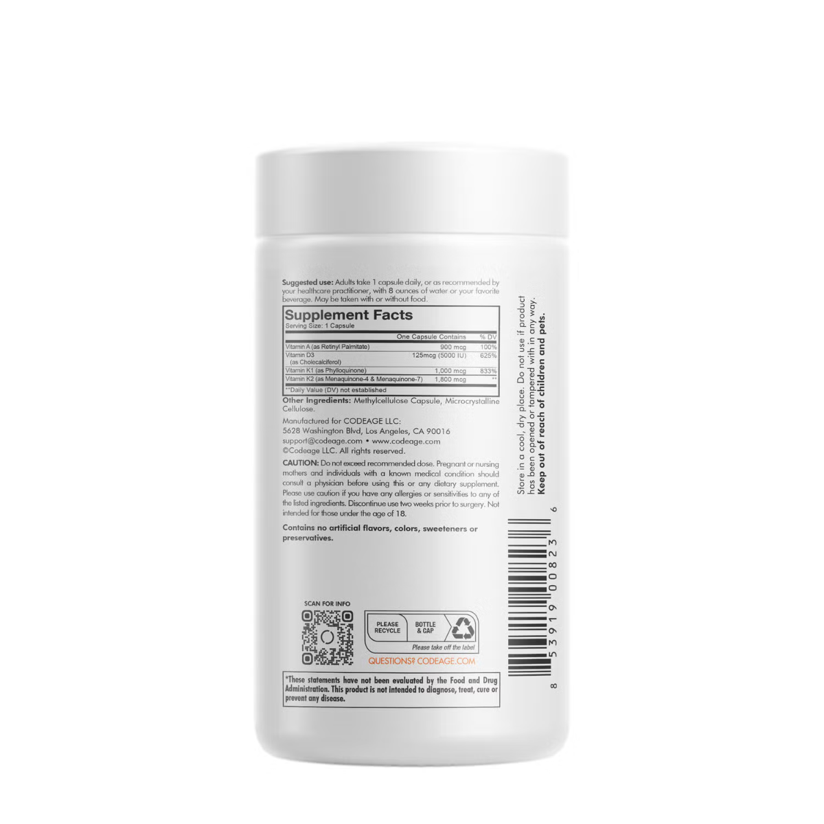 Formula pentru o piele sanatoasa, oase puternice si sistem imunitar active CodeAge, 180 capsule, GNC Formula pentru o piele sanatoasa, oase puternice si sistem imunitar active CodeAge, 180 capsule, GNC