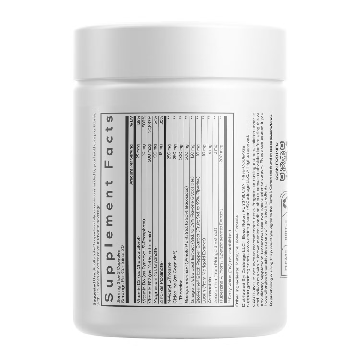 Formula pentru energie si acuitate mentala in gaming CodeAge E-Sport Vitamins+, 90 capsule, GNC Formula pentru energie si acuitate mentala in gaming CodeAge E-Sport Vitamins+, 90 capsule, GNC