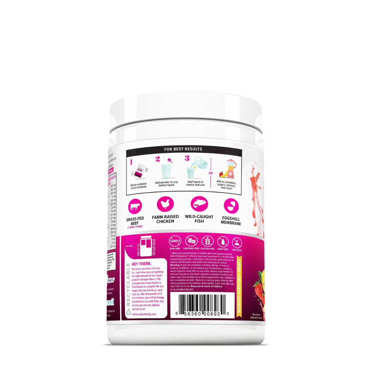 Formula pentru reducerea celulitei si arderea grasimilor cu aroma de limonada de capsuni Vitauthority, 216 g, GNC Formula pentru reducerea celulitei si arderea grasimilor cu aroma de limonada de capsuni Vitauthority, 216 g, GNC