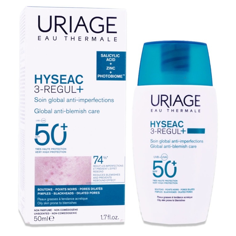 Crema SPF 50+ Hyseac 3-Regul+, 50 ml, Uriage Crema SPF 50+ Hyseac 3-Regul+, 50 ml, Uriage