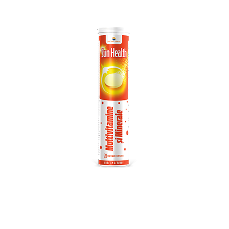 Multivitamine si minerale Sun Health efervescent, 20 comprimate, Sun Wave Pharma Multivitamine si minerale Sun Health efervescent, 20 comprimate, Sun Wave Pharma