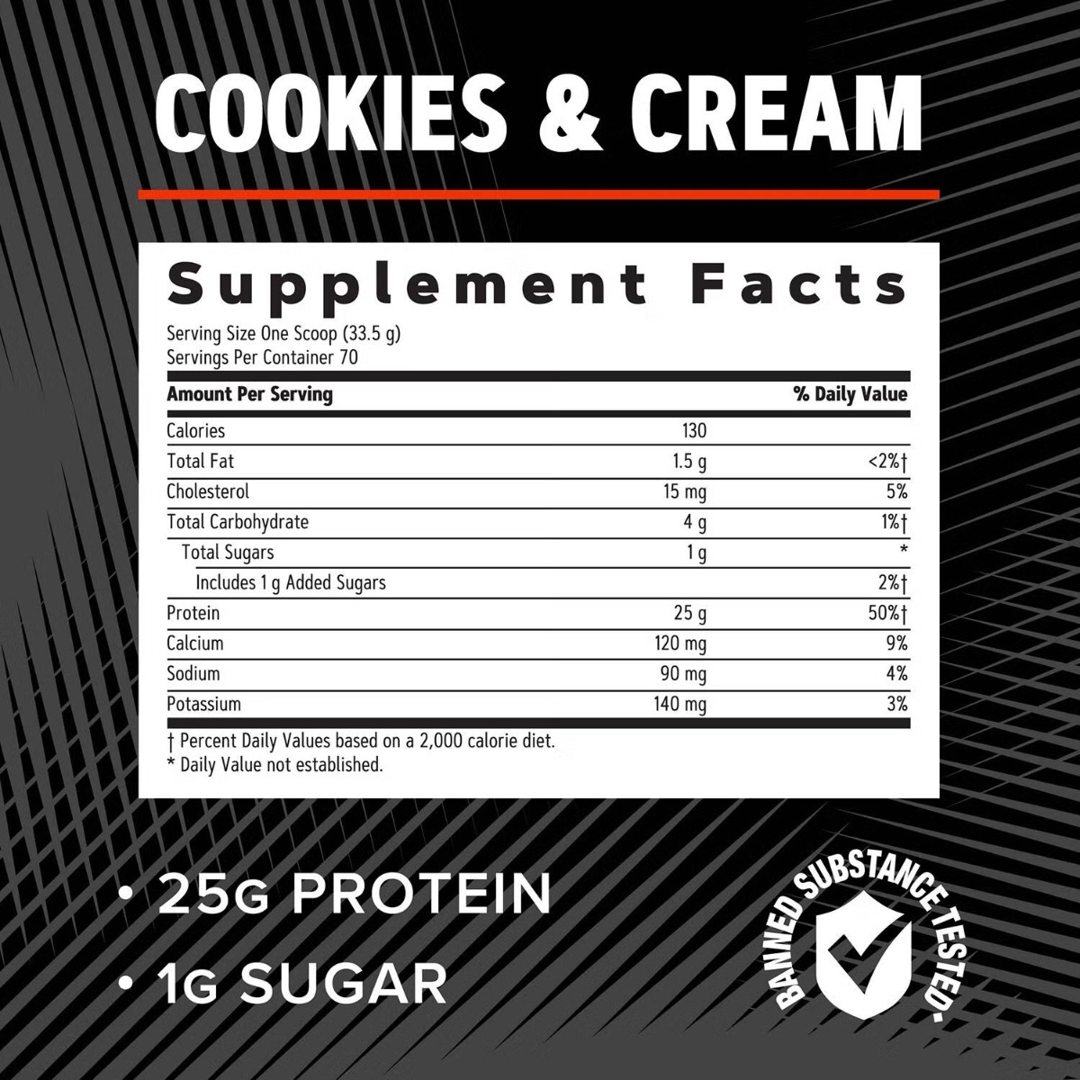 Proteina izolata din zer cu aroma de biscuiti cu crema AMP Pure Isolate, 1798 g, GNC