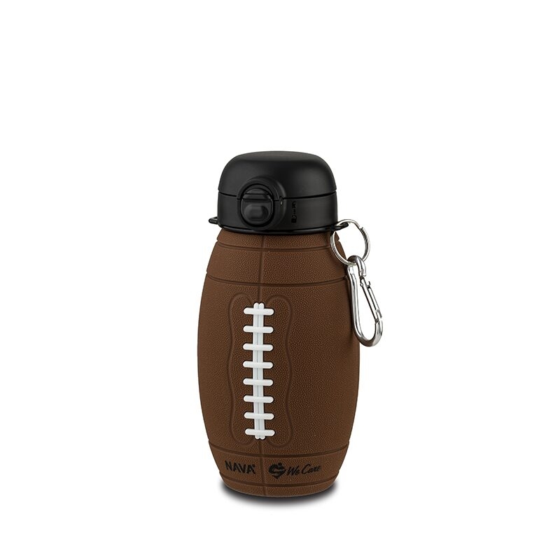 Sticla de apa din silicon, Nava We care, 700 ml, minge rugby Sticla de apa din silicon, Nava We care, 700 ml, minge rugby
