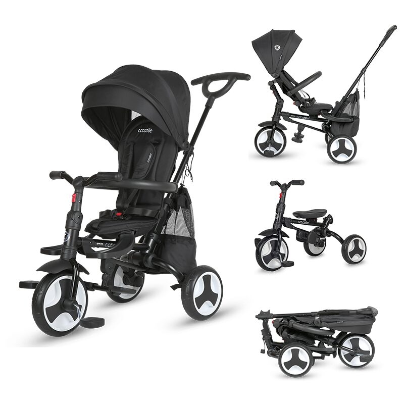 Tricicleta ultrapliabila Coccolle Spectra plus Jet Black