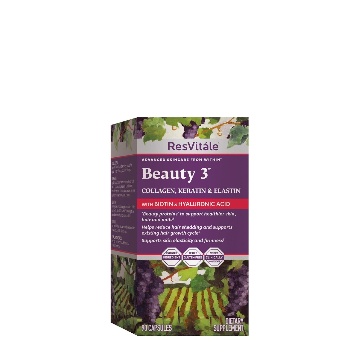 ResVitle - Beauty Formula pentru Par Piele si Unghii cu Colagen Keratina si Elastina 90cps