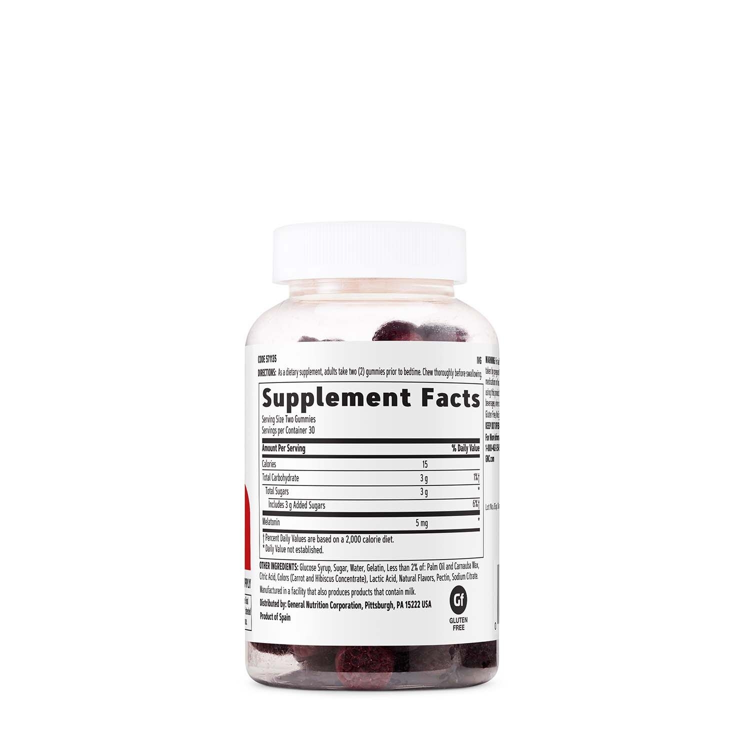 Melatonina jeleuri cu aroma naturala de mure 5 mg, 60 jeleuri, GNC Melatonina jeleuri cu aroma naturala de mure 5 mg, 60 jeleuri, GNC