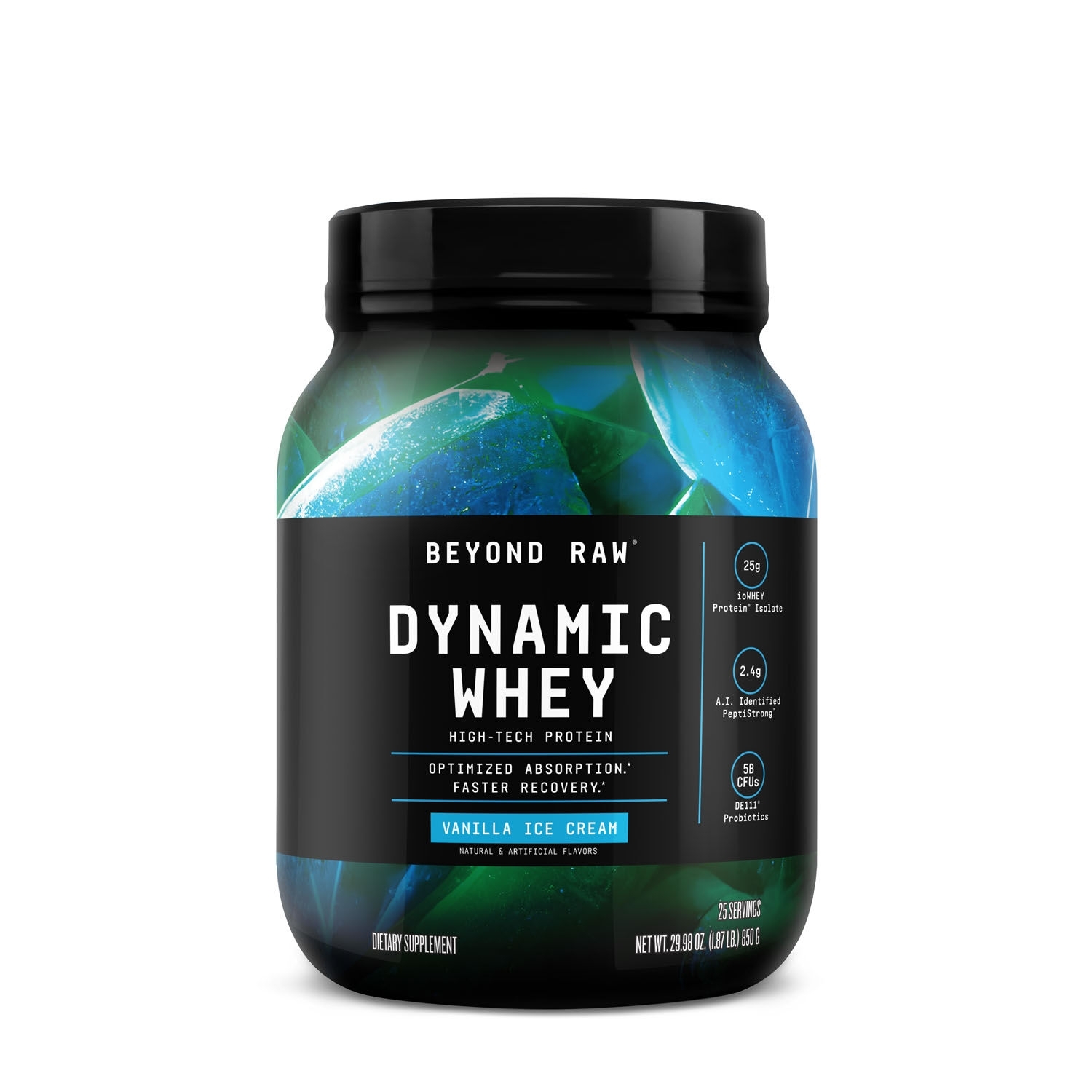 Proteina din zer cu aroma de inghetata de vanilie Dynamic Whey, 850 g, Beyond Raw Proteina din zer cu aroma de inghetata de vanilie Dynamic Whey, 850 g, Beyond Raw