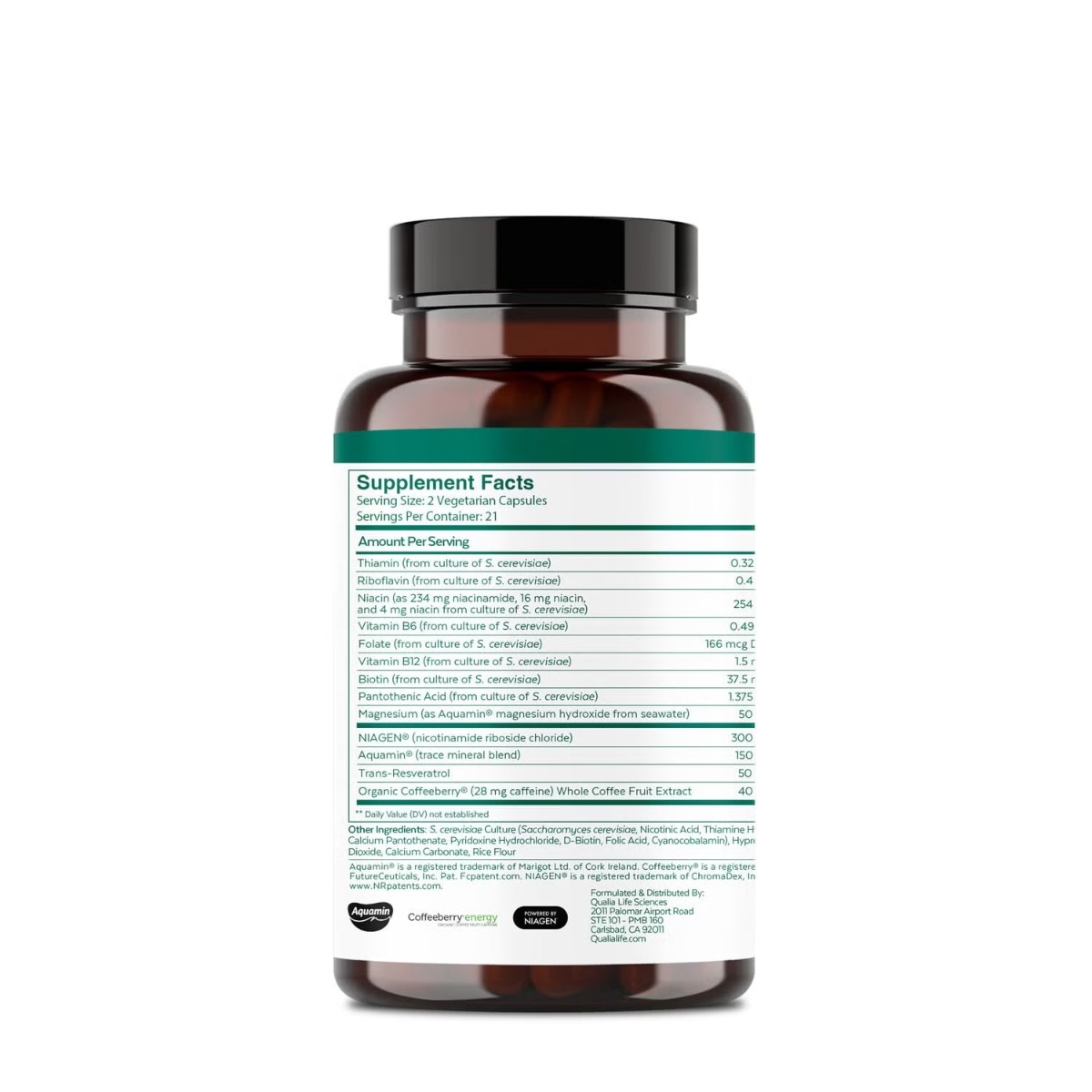 Formula pentru cresterea NAD+ Qualia Optimized Aging, 42 capsule, GNC