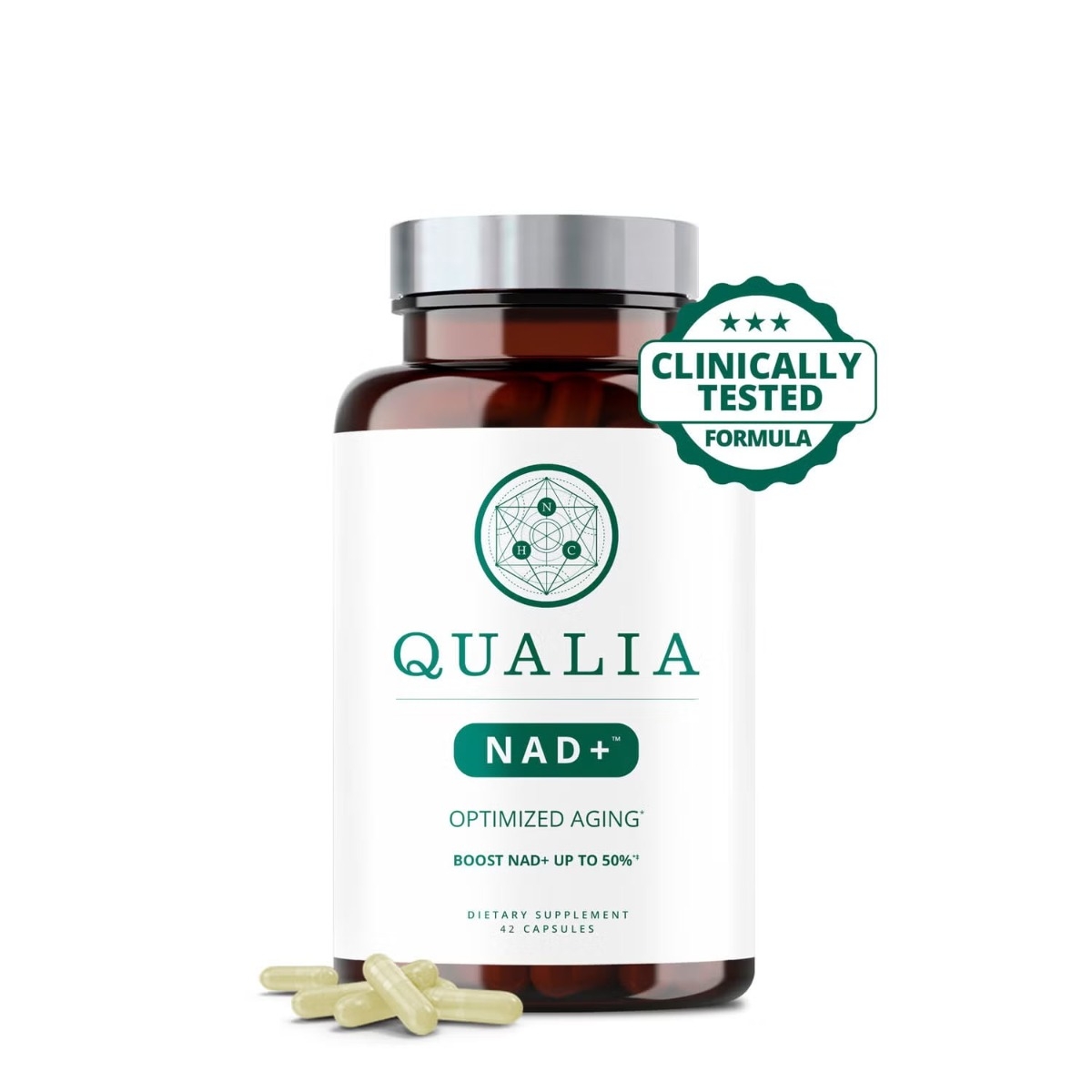 Formula pentru cresterea NAD+ Qualia Optimized Aging, 42 capsule, GNC
