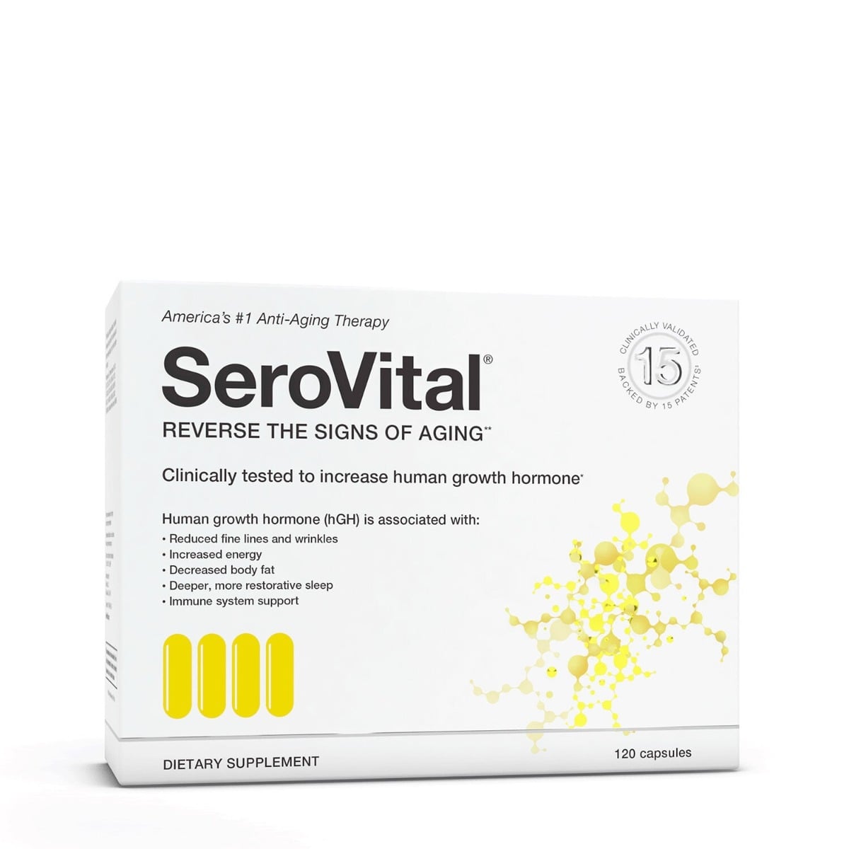 Formula avansata pentru productia naturala a hormonului de crestere Hgh Serovital, 120 capsule, GNC Formula avansata pentru productia naturala a hormonului de crestere Hgh Serovital, 120 capsule, GNC